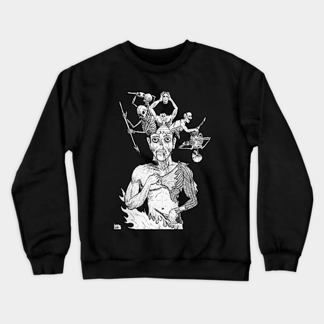 Intrusive Thoughts 1 Crewneck Sweatshirt by DMArtwork